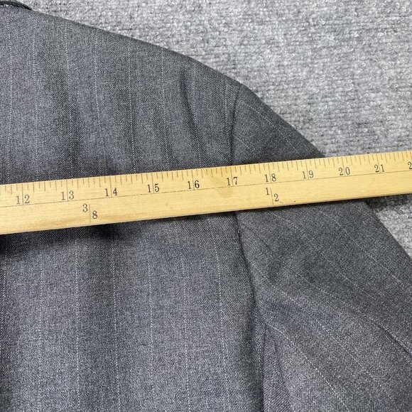 Vintage Donald Brooks Blazer Mens 44R Gray Pinstripe Wool ACWA Union USA 60s 70s - Picture 8 of 15